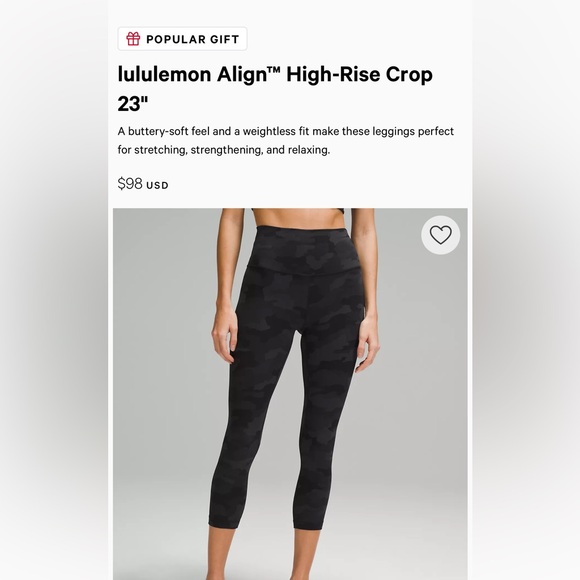 lululemon Align™ High-Rise Crop 23" - Picture 1 of 3